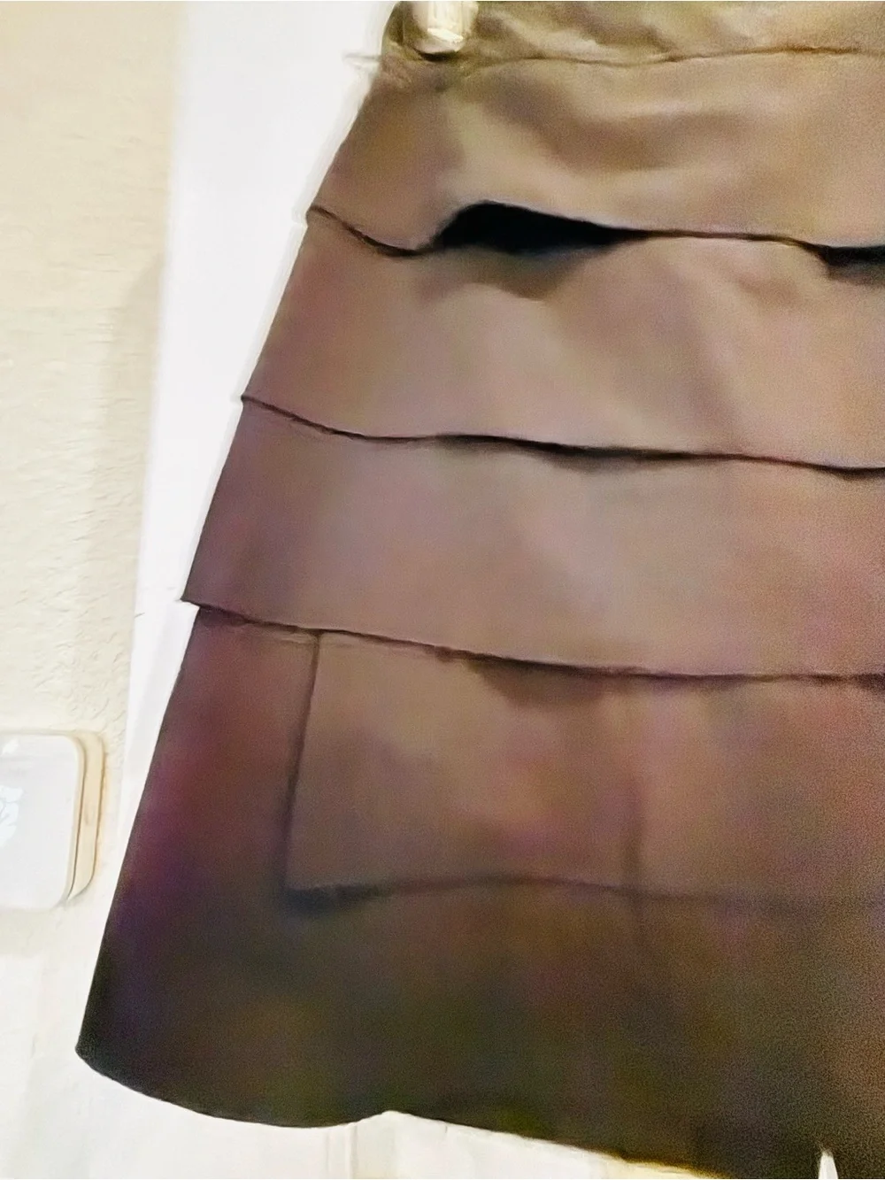 Worthington Black Tiered A-Line Skirt